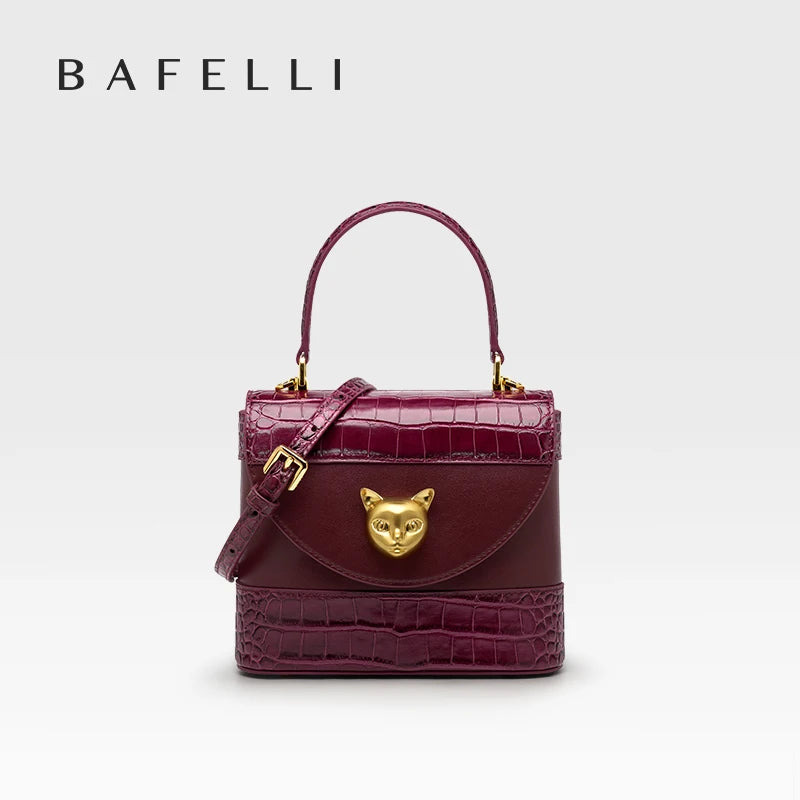 Genuine Leather Bucket Bag – Animal Print Style