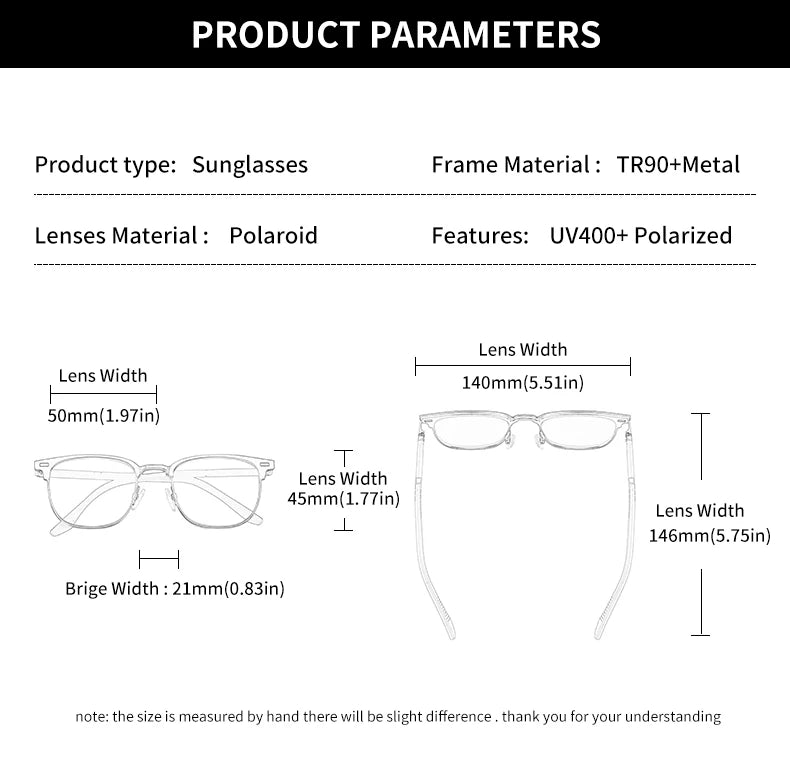 3 in 1 Rectangle Polarized and Optical Sunglasses Set