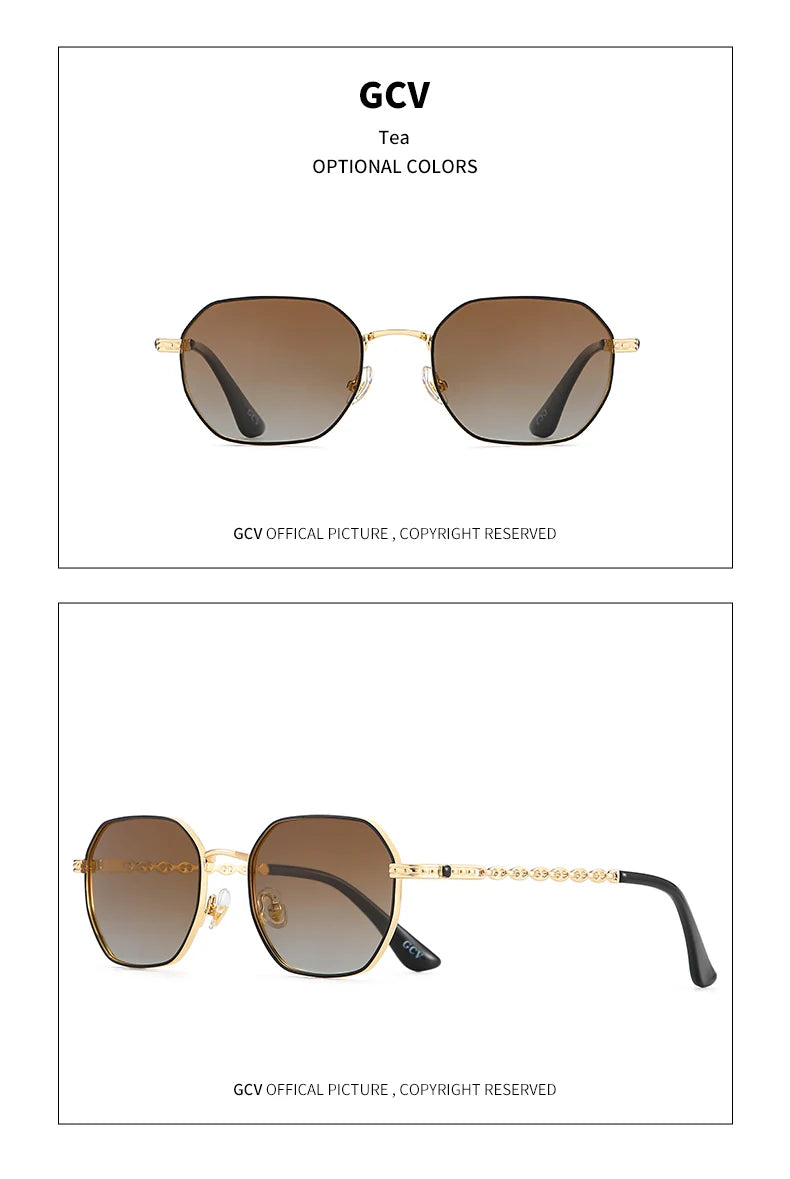 Square Polarized Sunglasses – Aluminium Frame