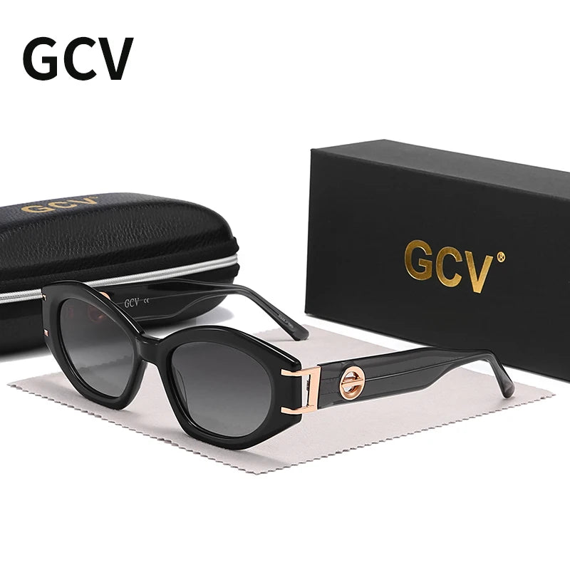 Cat Eye Acetate Polarized Party Sunglasses