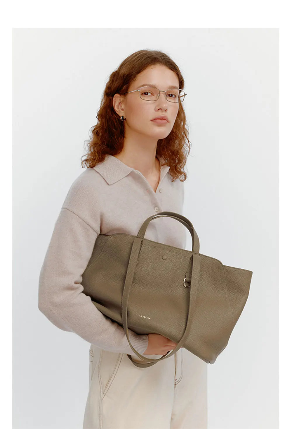 Genuine Leather Tote Shoulder Bag