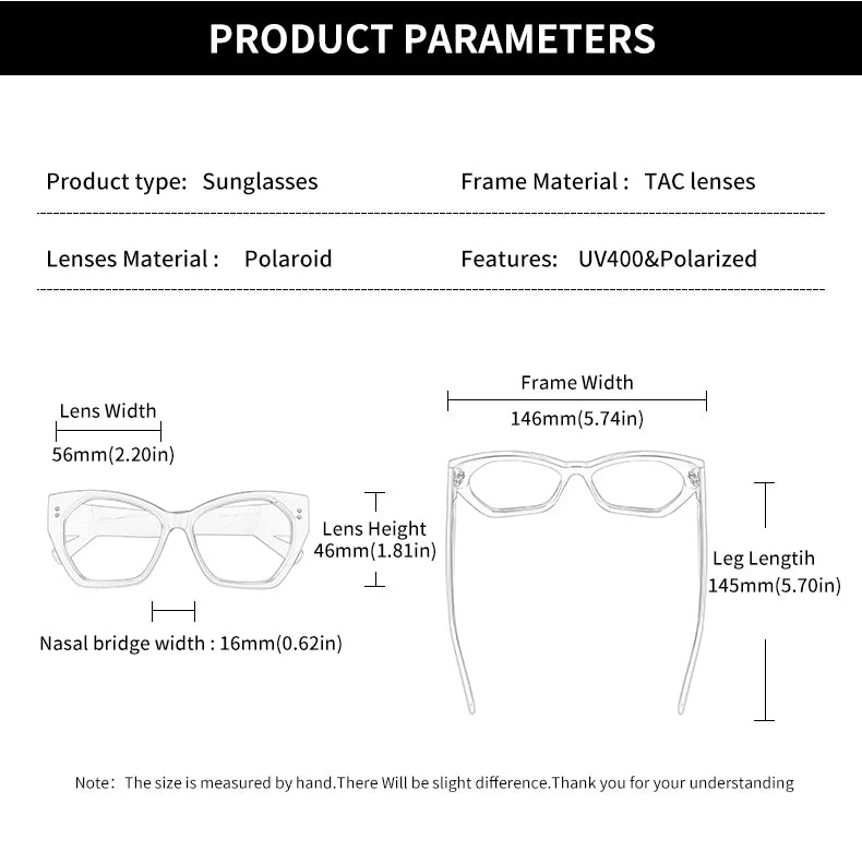 Bold Butterfly Polarized Sunglasses – Acetate Frame