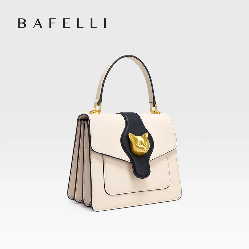 Split Leather Doctor Shoulder and Crossbody Bag