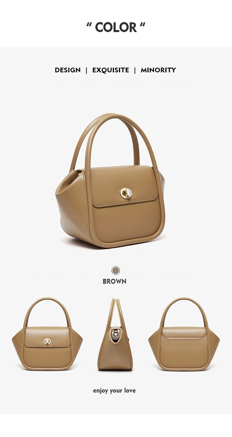 Genuine Leather Winter Doctor Bag – Structured Shoulder Style