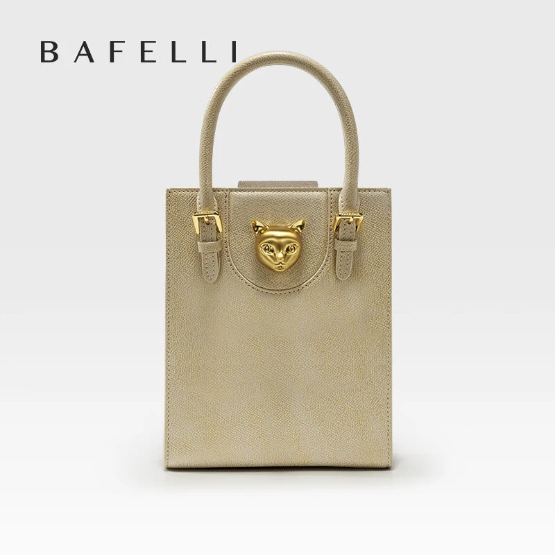 Elegant Genuine Leather Mini Crossbody and Tote Bag