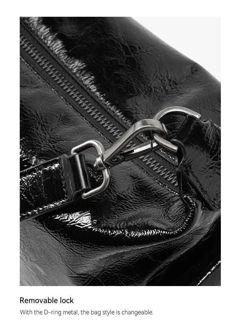 Soft Genuine Leather Casual Tote – Large Crossbody
