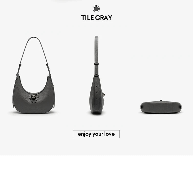 Patchwork Genuine Leather Hobo Shoulder and Crossbody Bag
