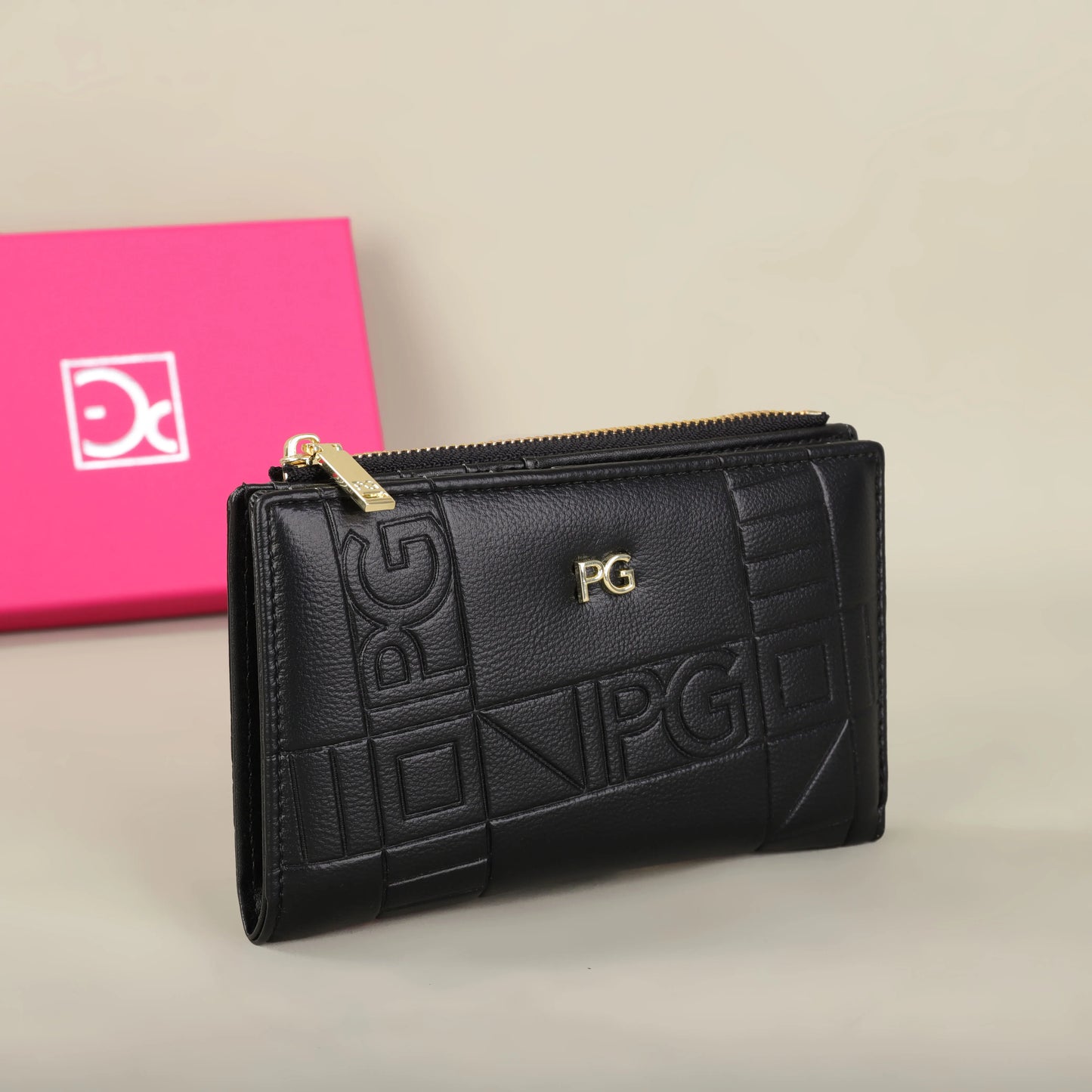 Classic Retro Wallet – Stylish Letter Printed Long Wallet