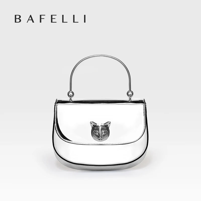 Half Moon Crossbody Bag – Genuine Leather Flap Style