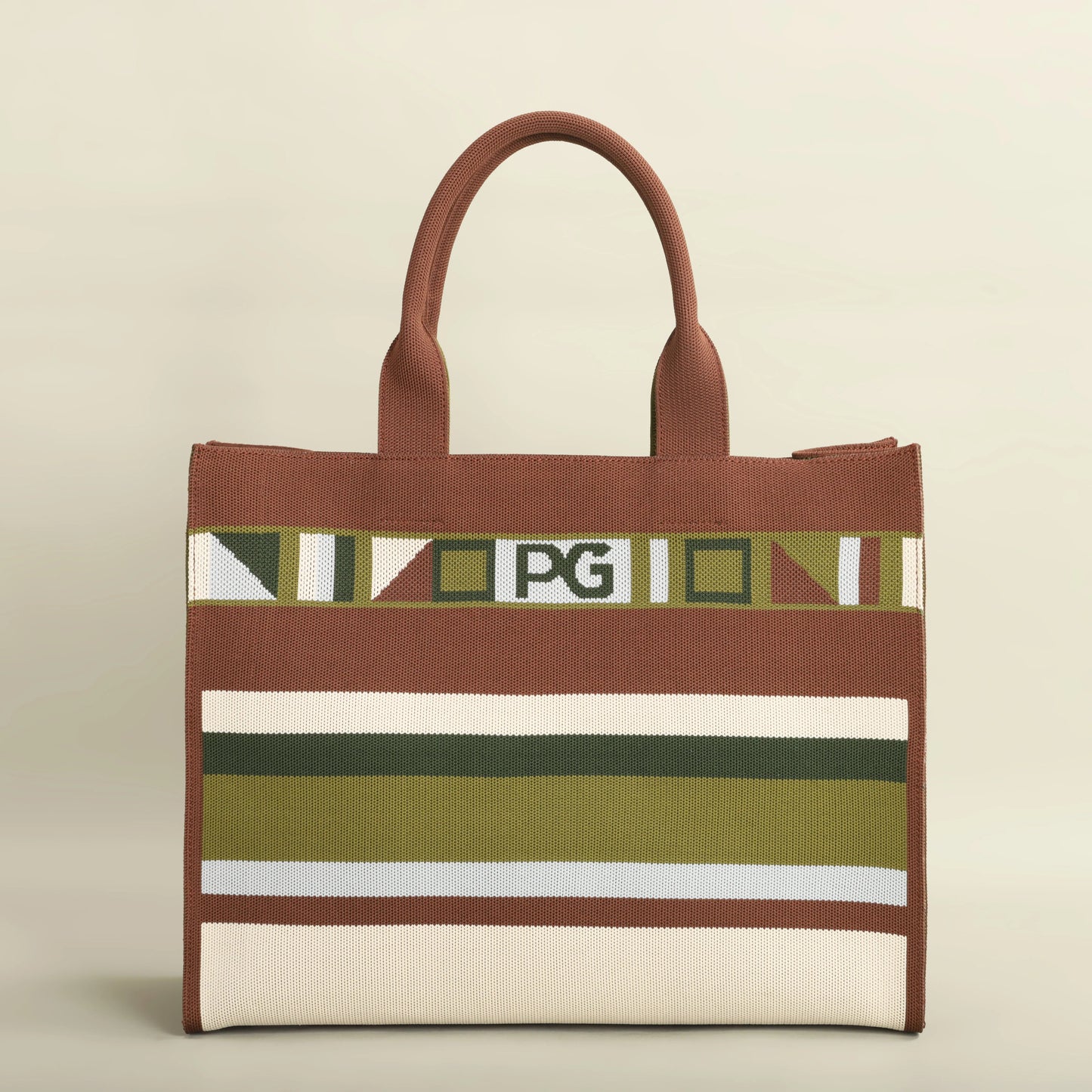 Colorful Striped Mesh Casual Tote Shoulder Bag