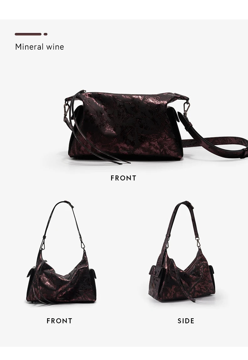 Soft Genuine Leather Casual Tote – Large Crossbody