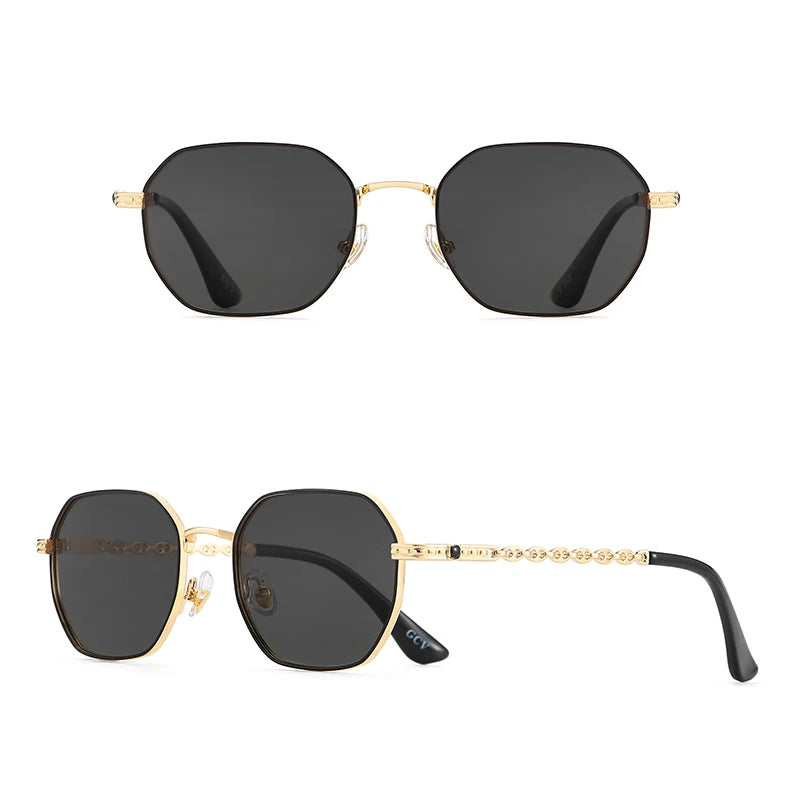 Square Polarized Sunglasses – Aluminium Frame
