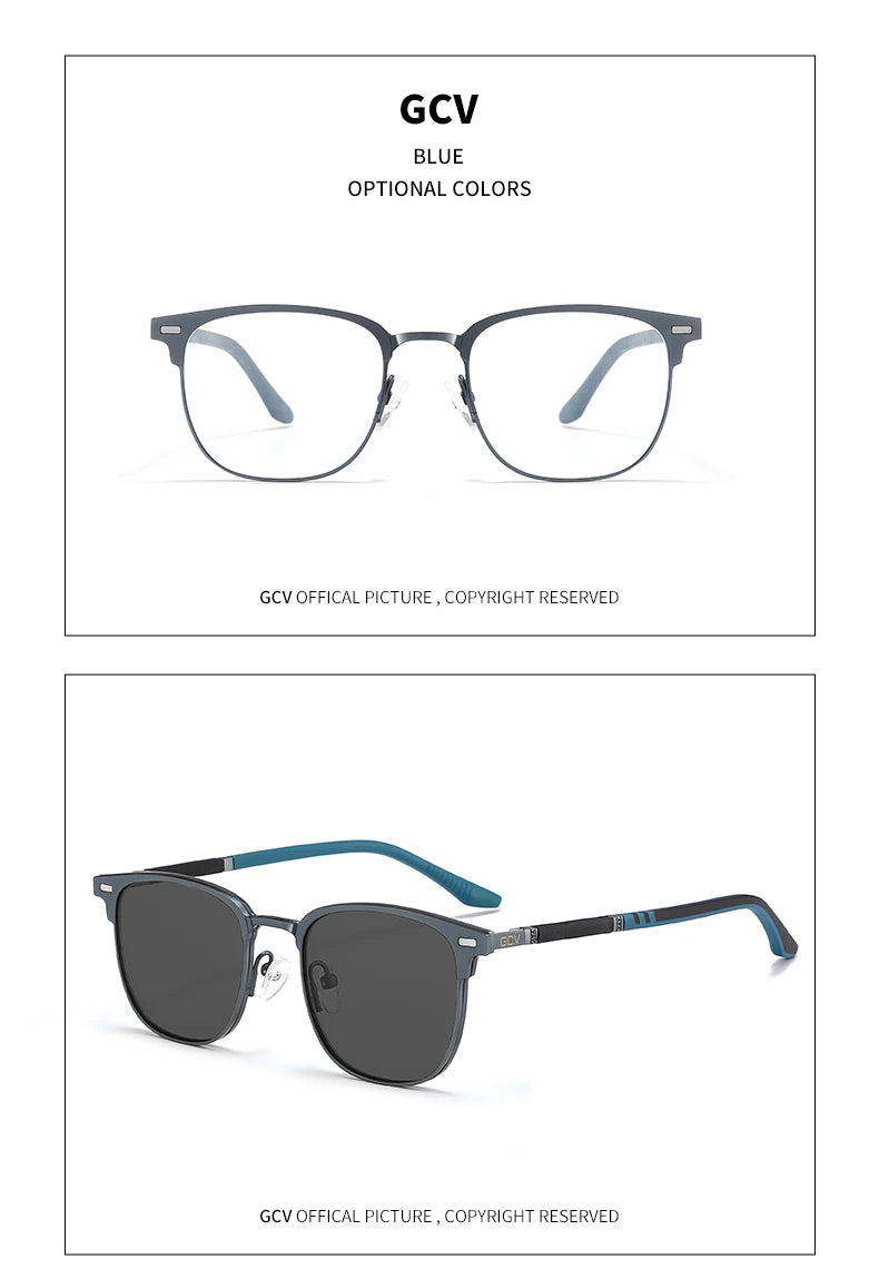 3 in 1 Rectangle Polarized and Optical Sunglasses Set