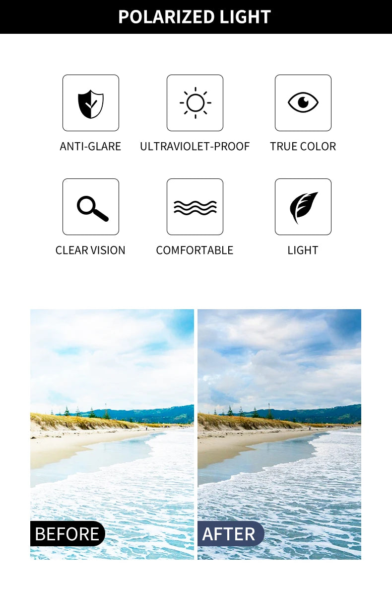 3 in 1 Rectangle Polarized and Optical Sunglasses Set