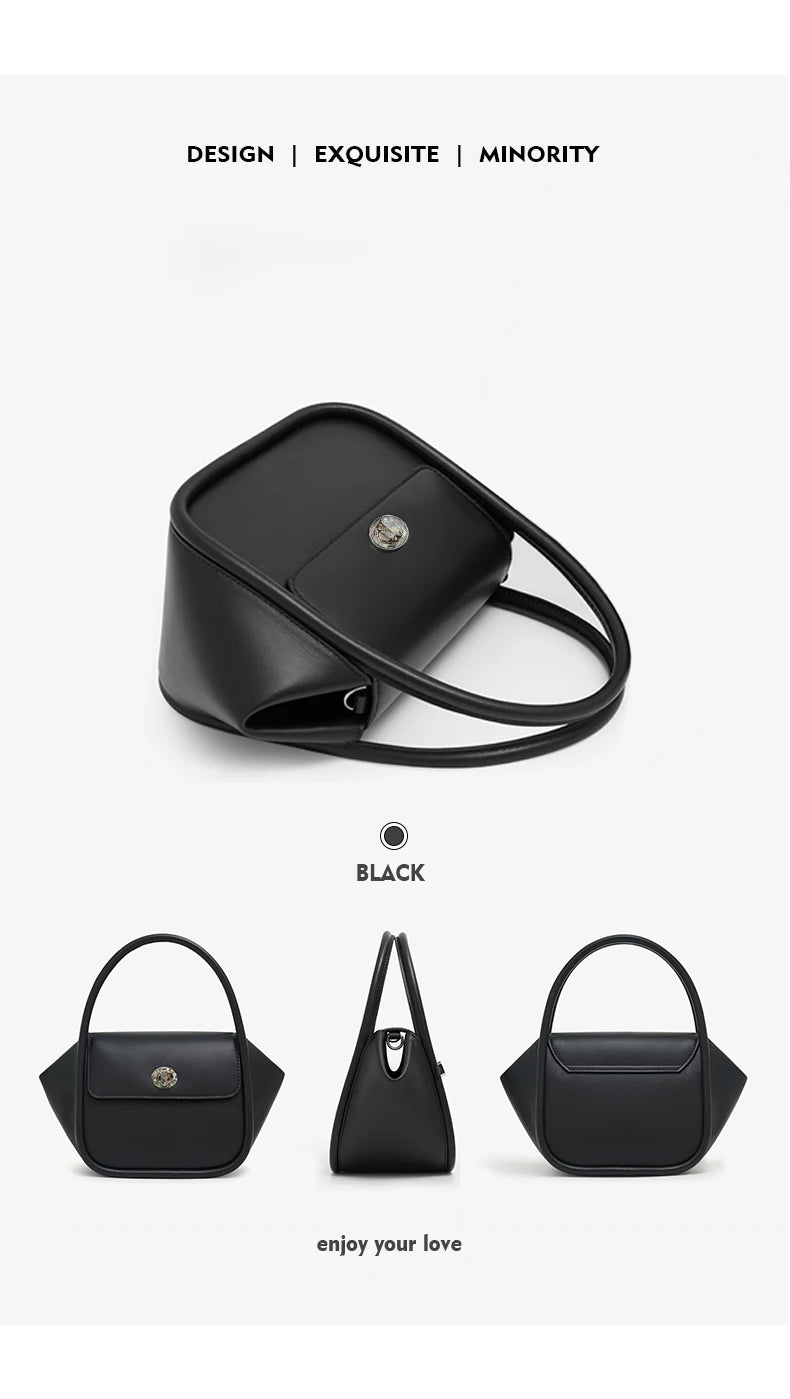 Genuine Leather Winter Doctor Bag – Structured Shoulder Style