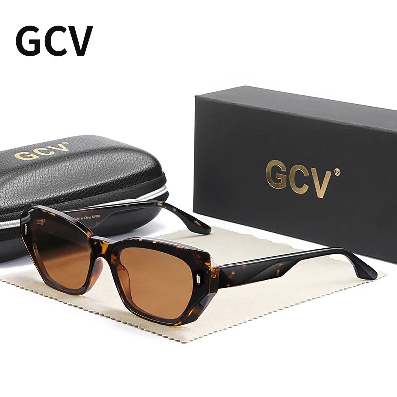 Acetate Cat Eye Polarized Sunglasses