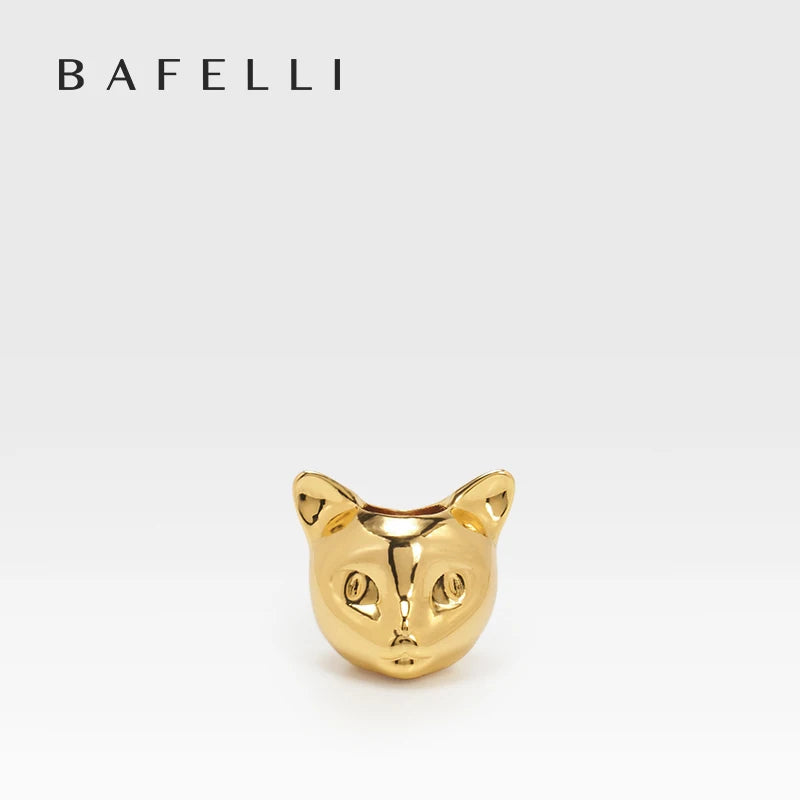 Cat-Shaped Metal Bag Charm – Fashion Accessory
