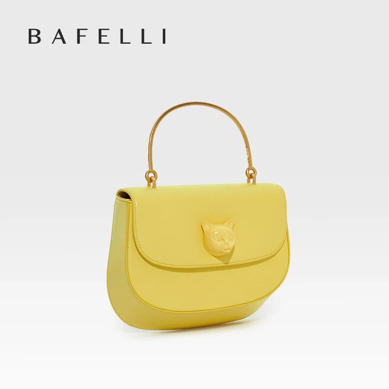 Half Moon Crossbody Bag – Genuine Leather Flap Style