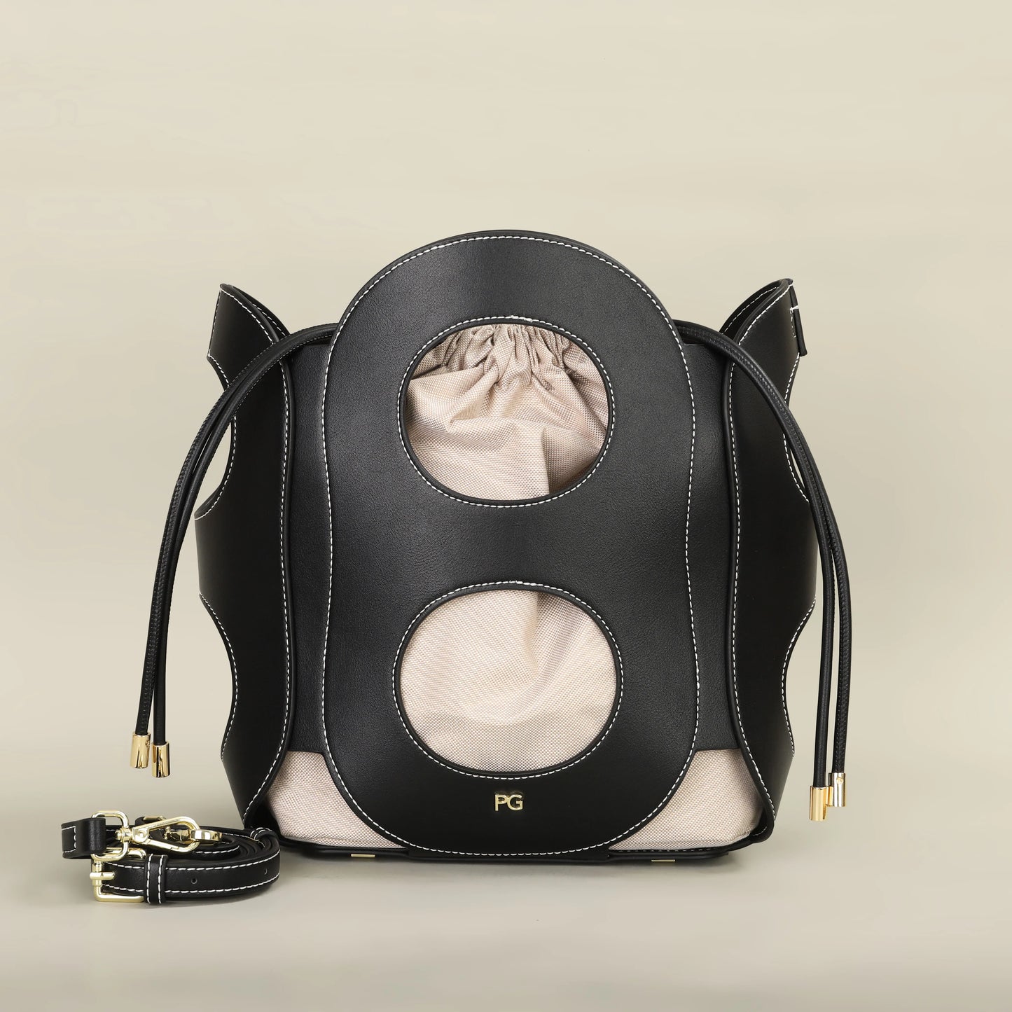 Hollow Design Bucket Shoulder Bag – Stylish and Lightweight