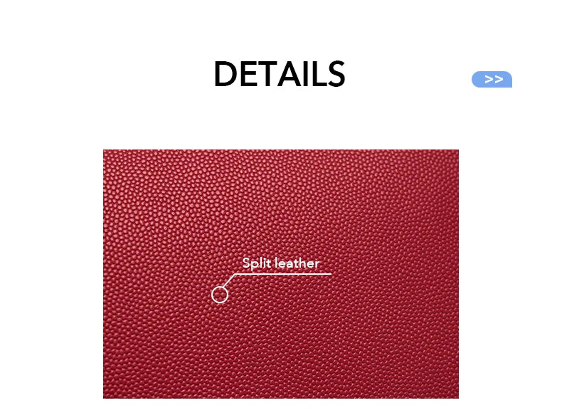 Elegant Split Leather Saddle Crossbody Bag