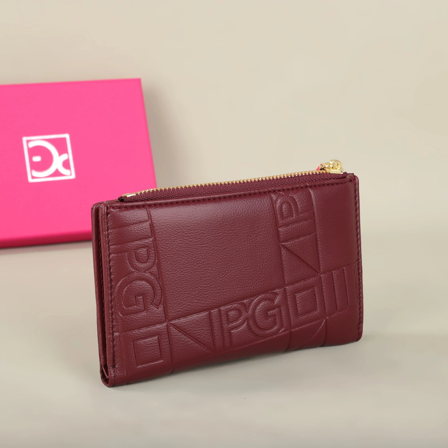 Classic Retro Wallet – Stylish Letter Printed Long Wallet