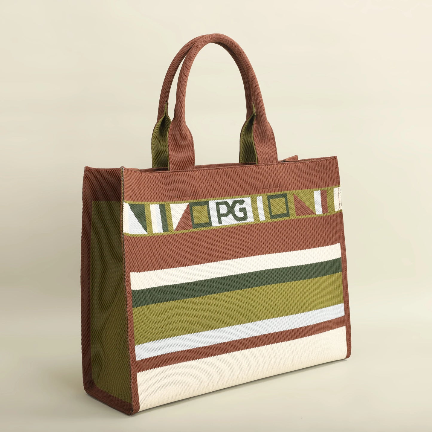 Colorful Striped Mesh Casual Tote Shoulder Bag