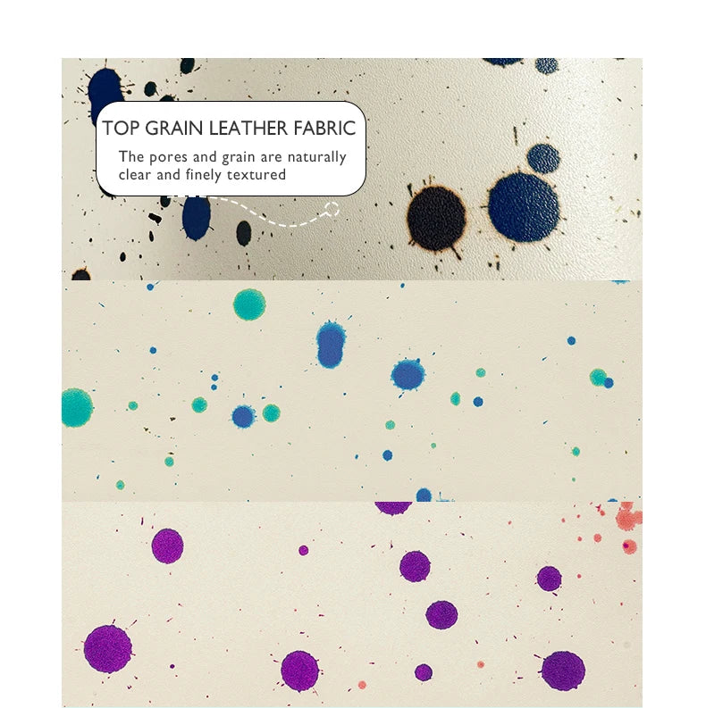 Genuine Leather Floral Flap Bag with Hasp Closure