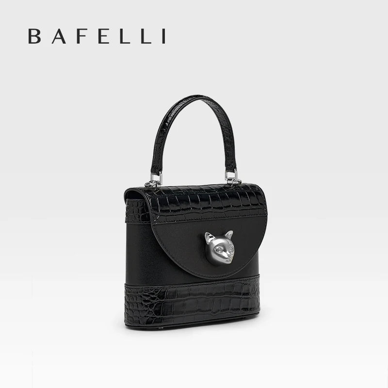 Genuine Leather Bucket Bag – Animal Print Style