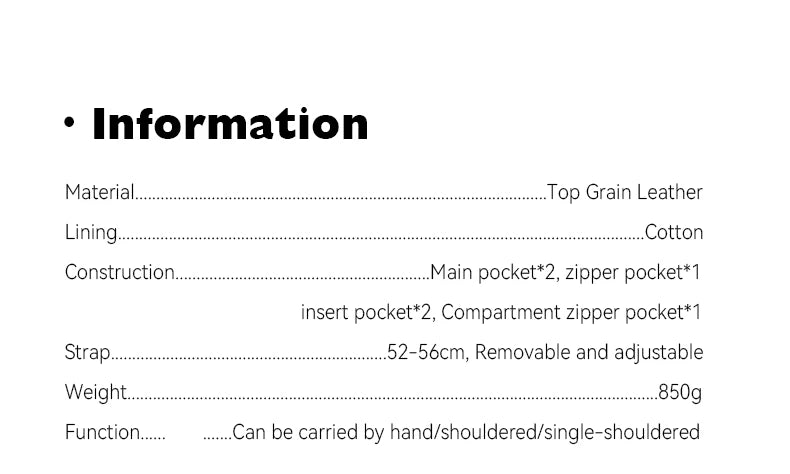 Genuine Leather Fashion Tote Bag