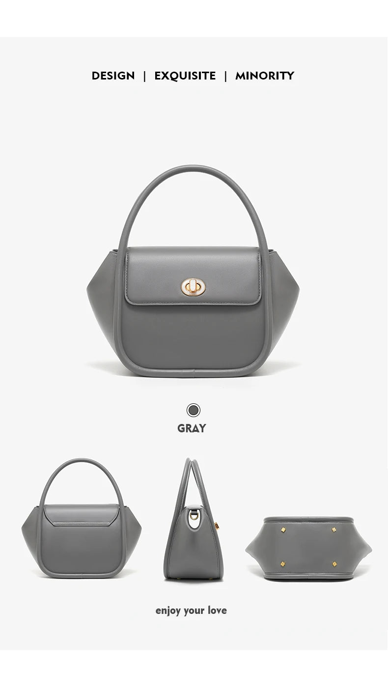 Genuine Leather Winter Doctor Bag – Structured Shoulder Style