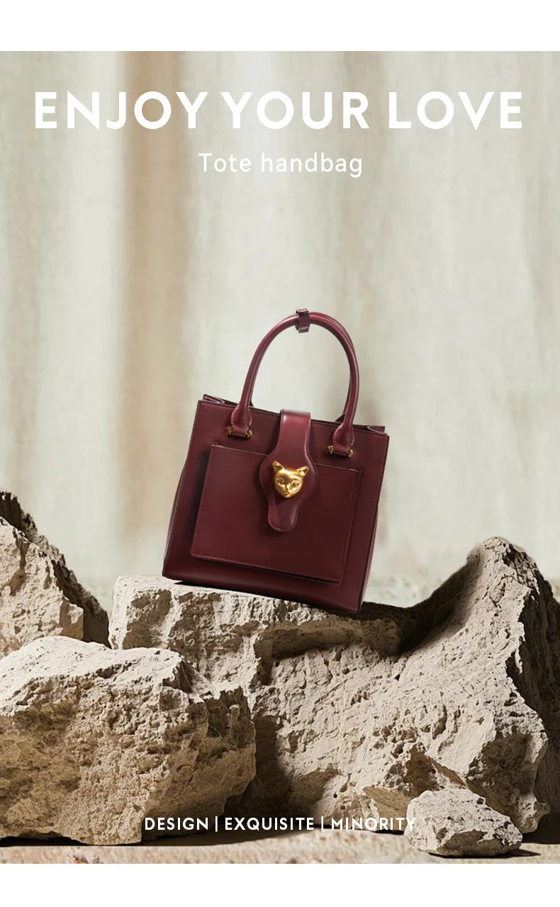 Genuine Leather Fashion Tote Bag