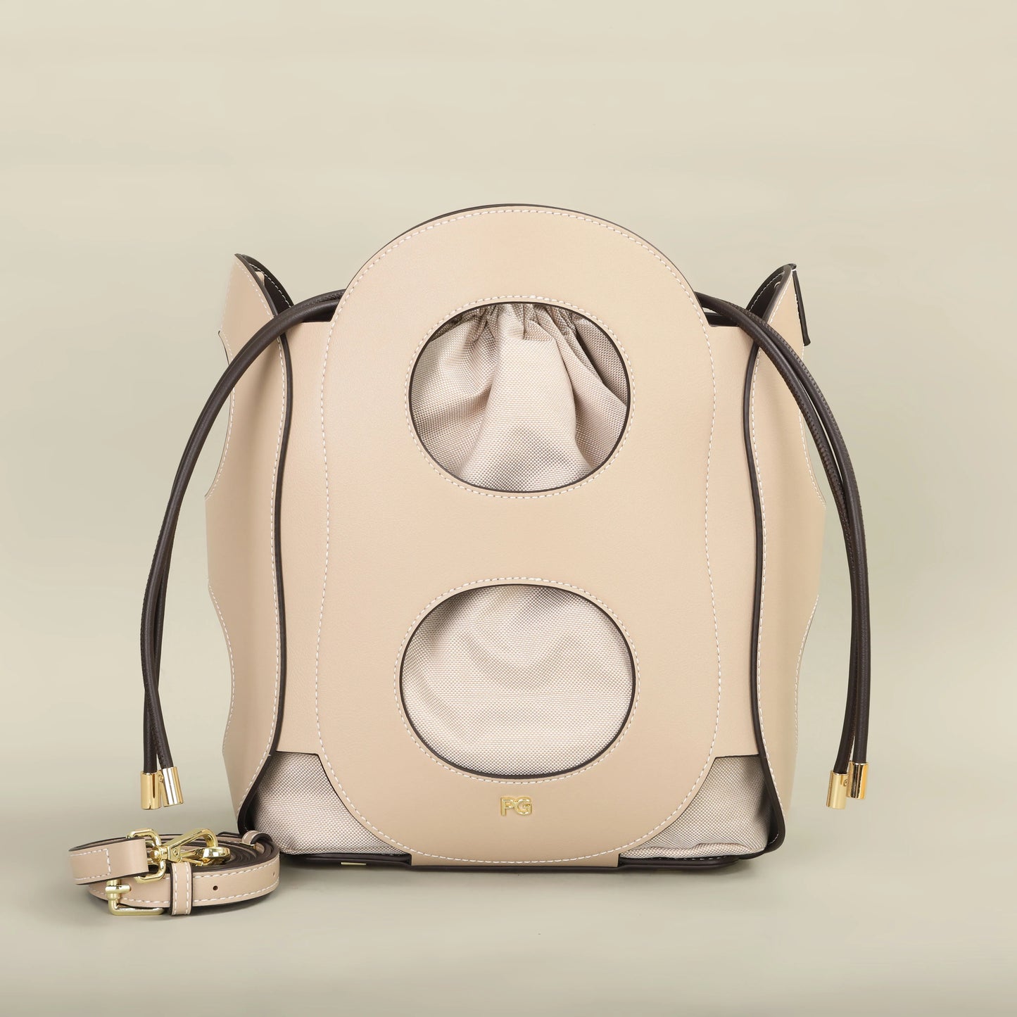 Hollow Design Bucket Shoulder Bag – Stylish and Lightweight