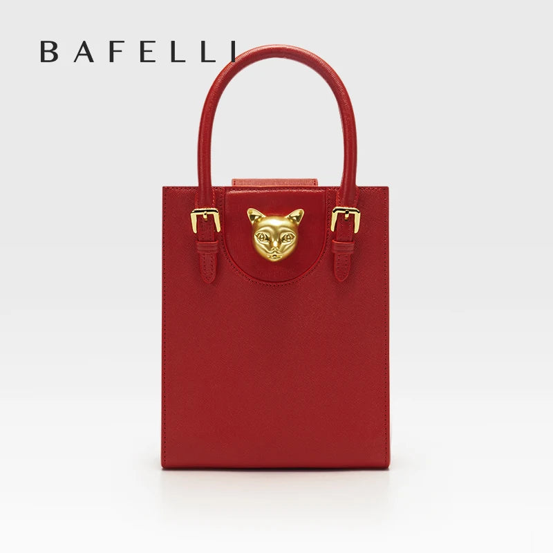 Elegant Genuine Leather Mini Crossbody and Tote Bag