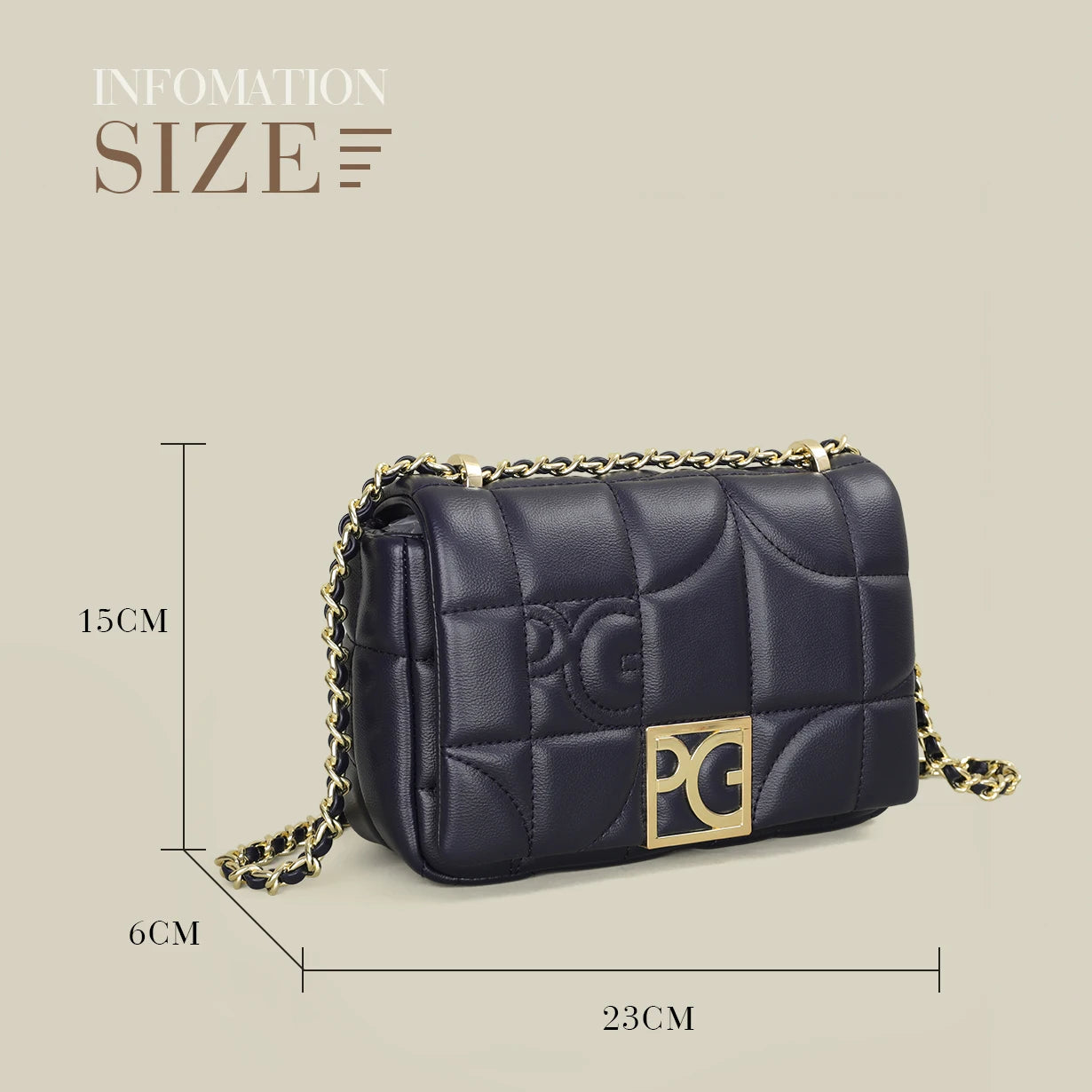 Classic Women’s PU Leather Crossbody Shoulder Bag with Hasp Closure and Multi-Pockets