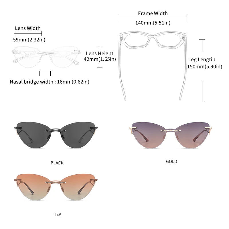 Multifunctional Butterfly Sunglasses – Polarized and Blue Light