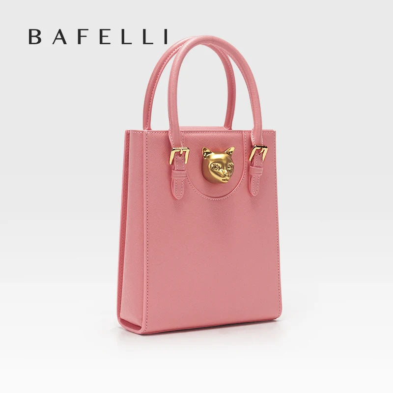 Elegant Genuine Leather Mini Crossbody and Tote Bag