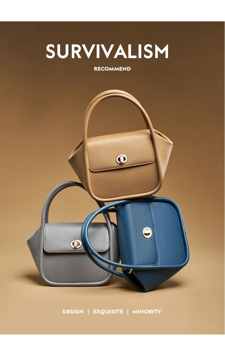 Genuine Leather Winter Doctor Bag – Structured Shoulder Style