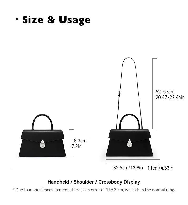 Genuine Leather Doctor Bag – Hard Structure with Flap and Lock