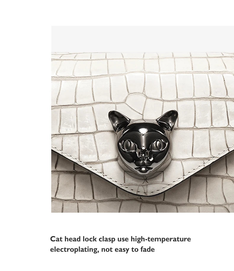 Genuine Leather Clutch and Crossbody Bag – Flap Lock Design