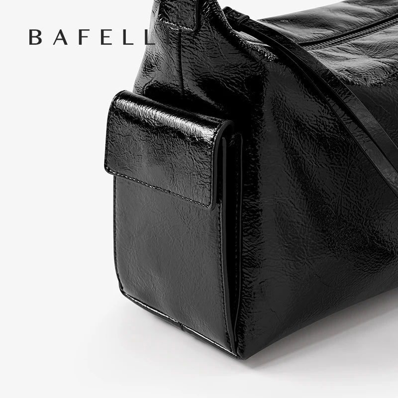 Soft Genuine Leather Casual Tote – Large Crossbody