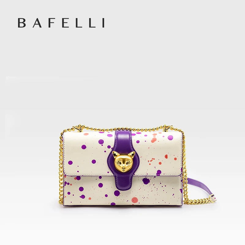 Genuine Leather Shoulder and Crossbody Bag – Dot Flap Design
