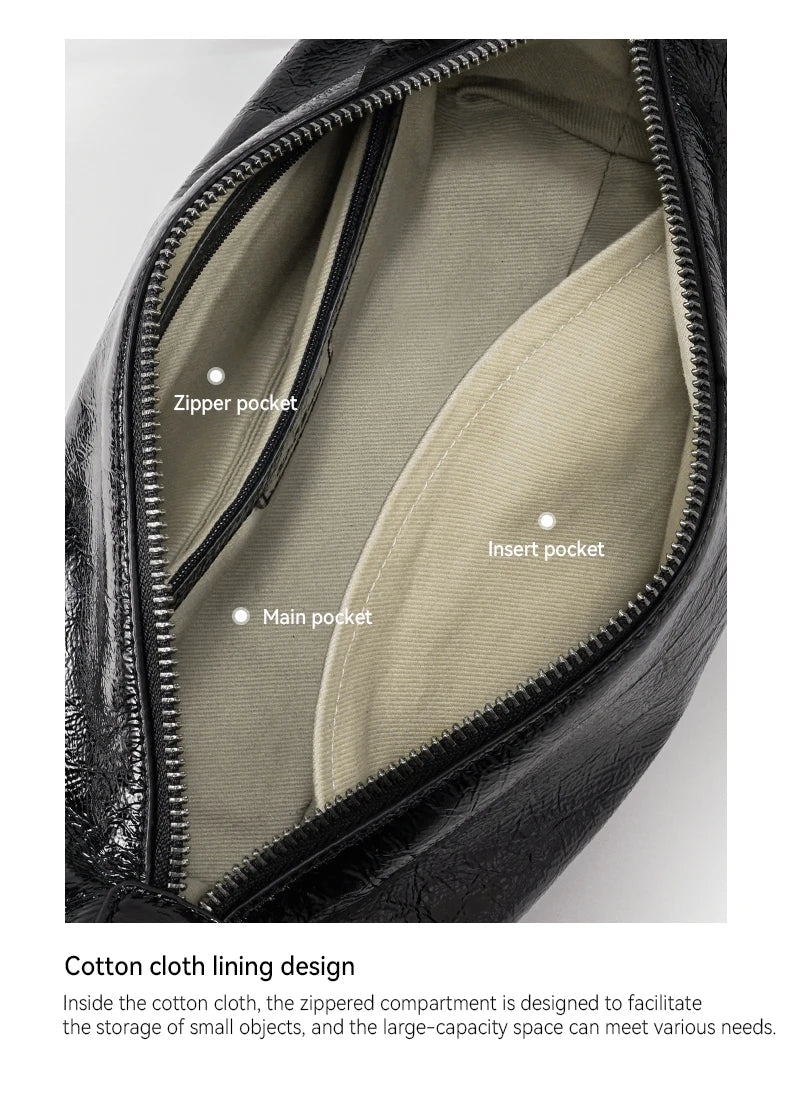 Soft Genuine Leather Casual Tote – Large Crossbody