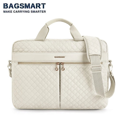 Nylon Structured Laptop Briefcase and Shoulder Bag