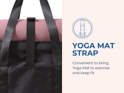 Milk Cotton Yoga Strap Tote Bag