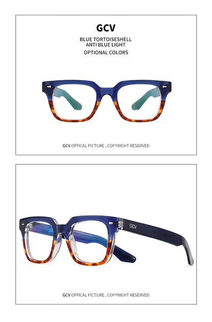 Rectangle Acetate Polarized Vacation Sunglasses