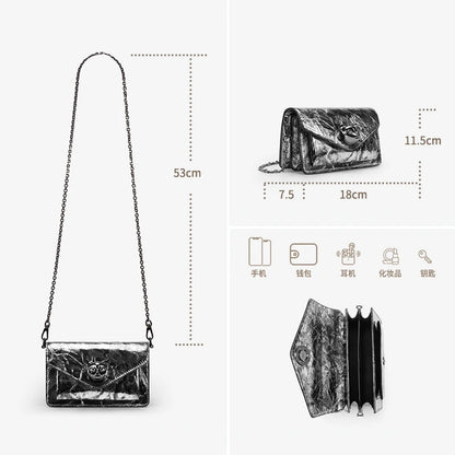 Genuine Leather Mini Crossbody and Shoulder Bag