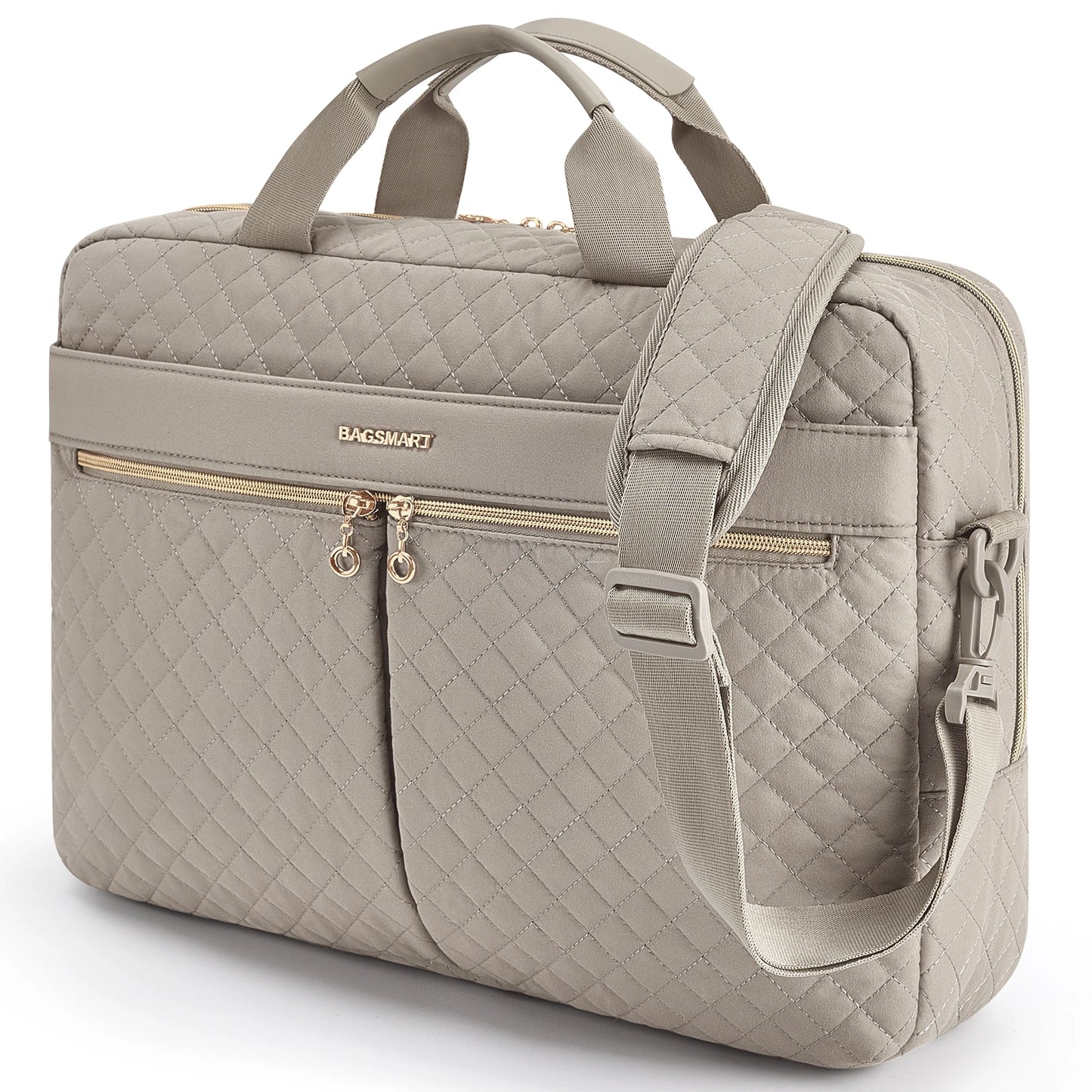 Nylon Structured Laptop Briefcase and Shoulder Bag