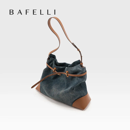 Denim Shoulder and Crossbody Bag