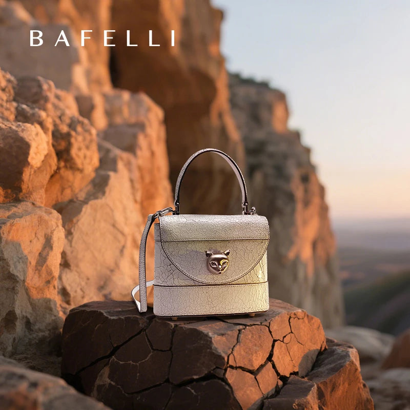 Cracked Genuine Leather Mini Bucket Bag – Cat Head Vintage Crossbody