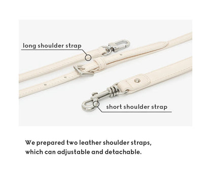 Genuine Leather Saddle Crossbody and Shoulder Bag